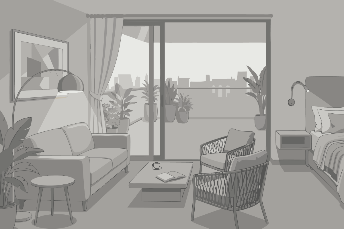 Double Room City Side - Single use